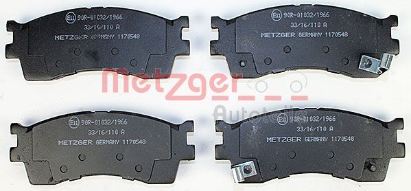 METZGER 1170548 Bremsbelagsatz, Scheibenbremse